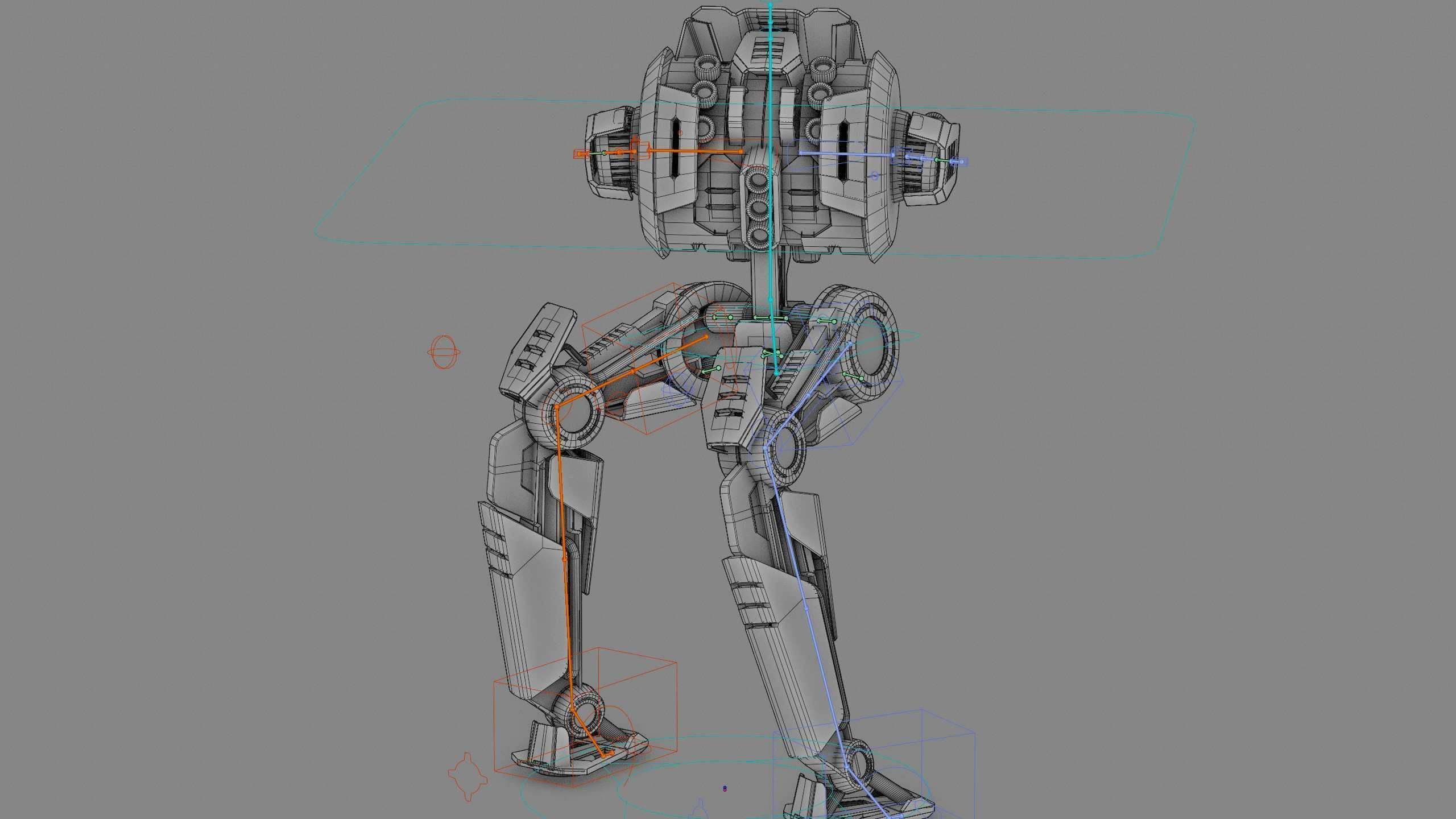 CYCLE WALKER DROID Rigged for Unreal Engine - Unity - MIXAMO  3D model_41