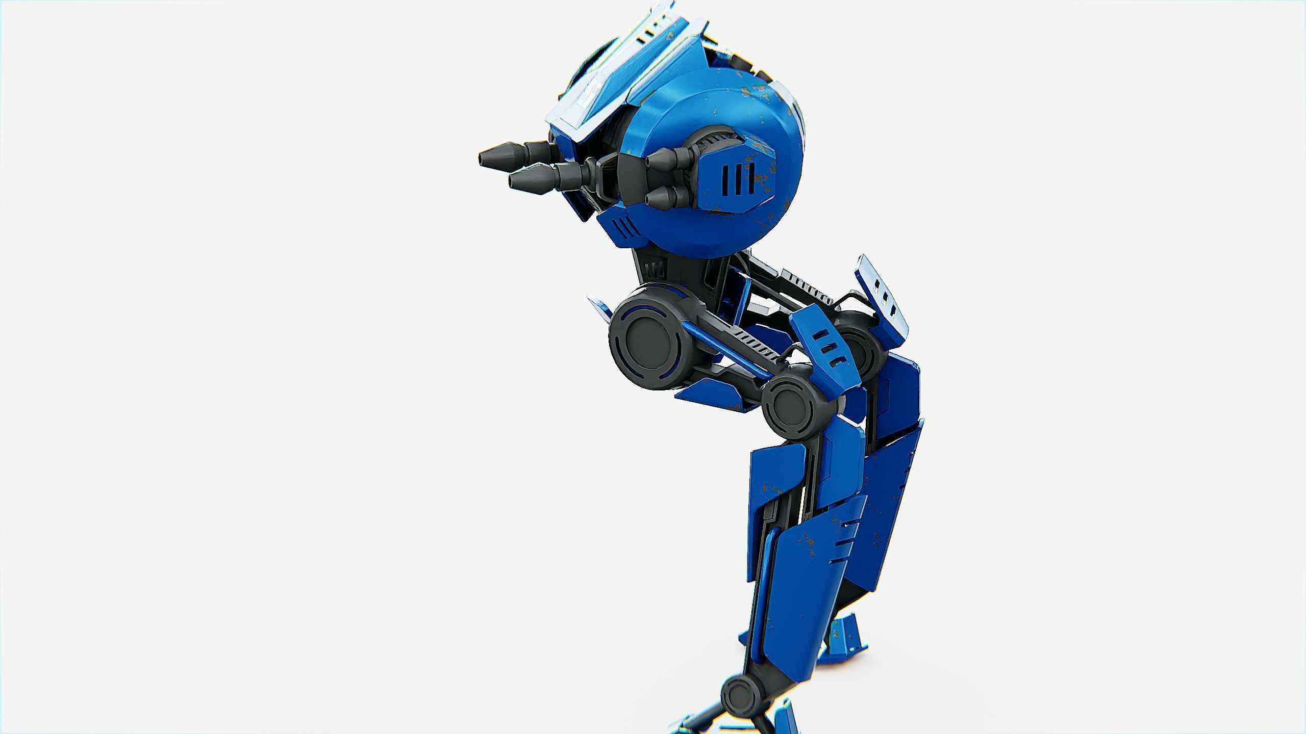 CYCLE WALKER DROID Rigged for Unreal Engine - Unity - MIXAMO  3D model_19