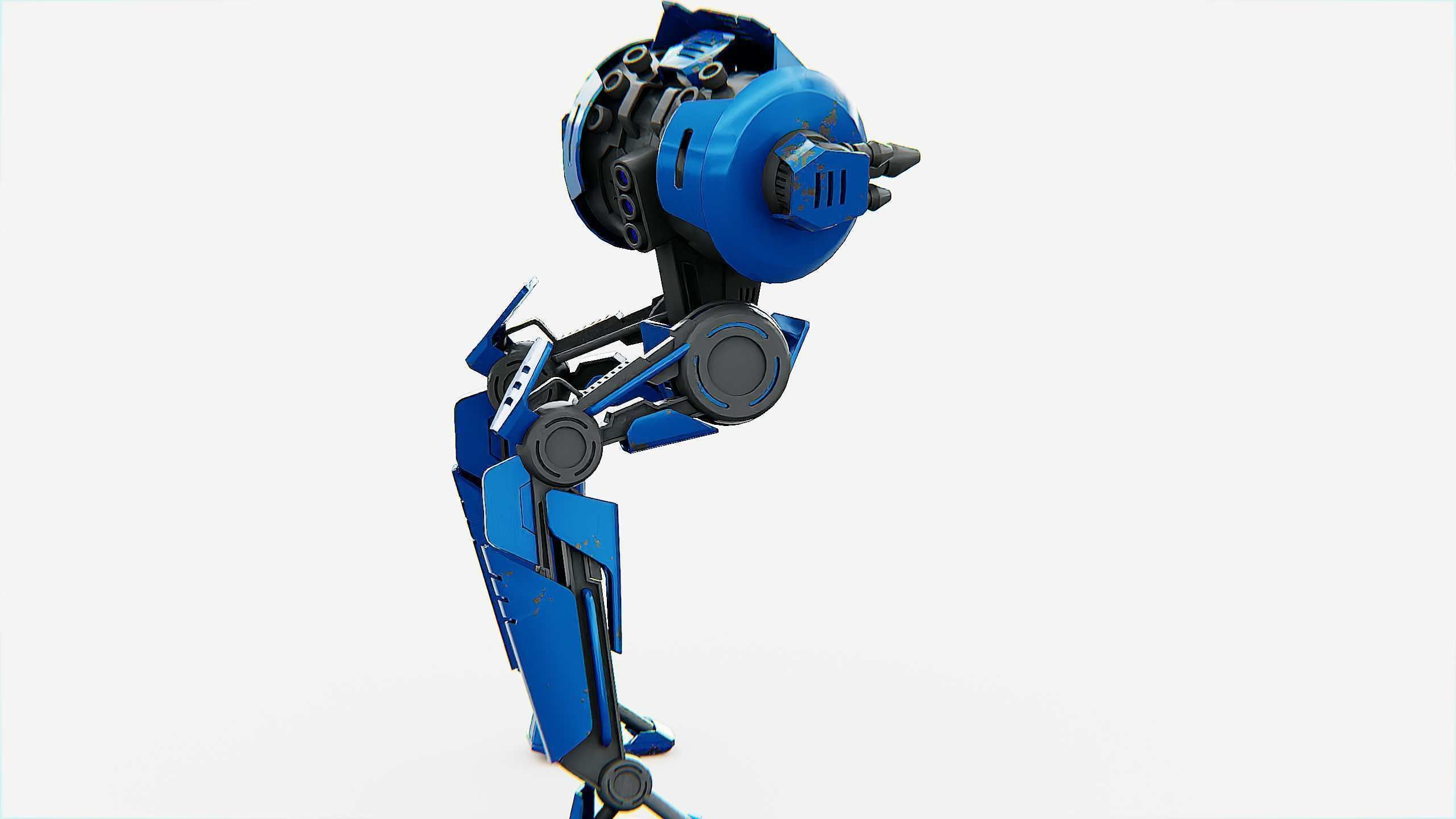 CYCLE WALKER DROID Rigged for Unreal Engine - Unity - MIXAMO  3D model_9