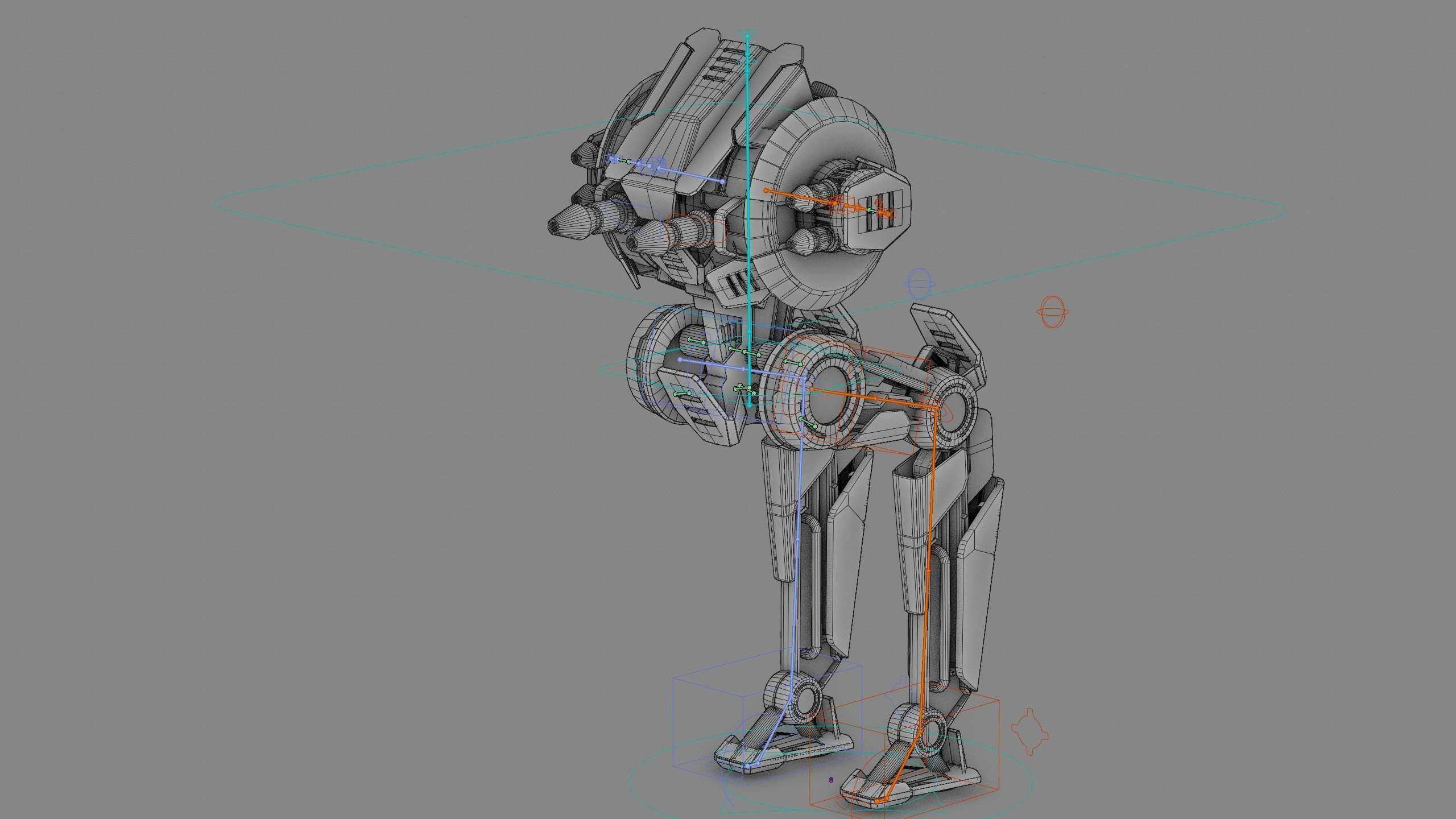 CYCLE WALKER DROID Rigged for Unreal Engine - Unity - MIXAMO  3D model_40