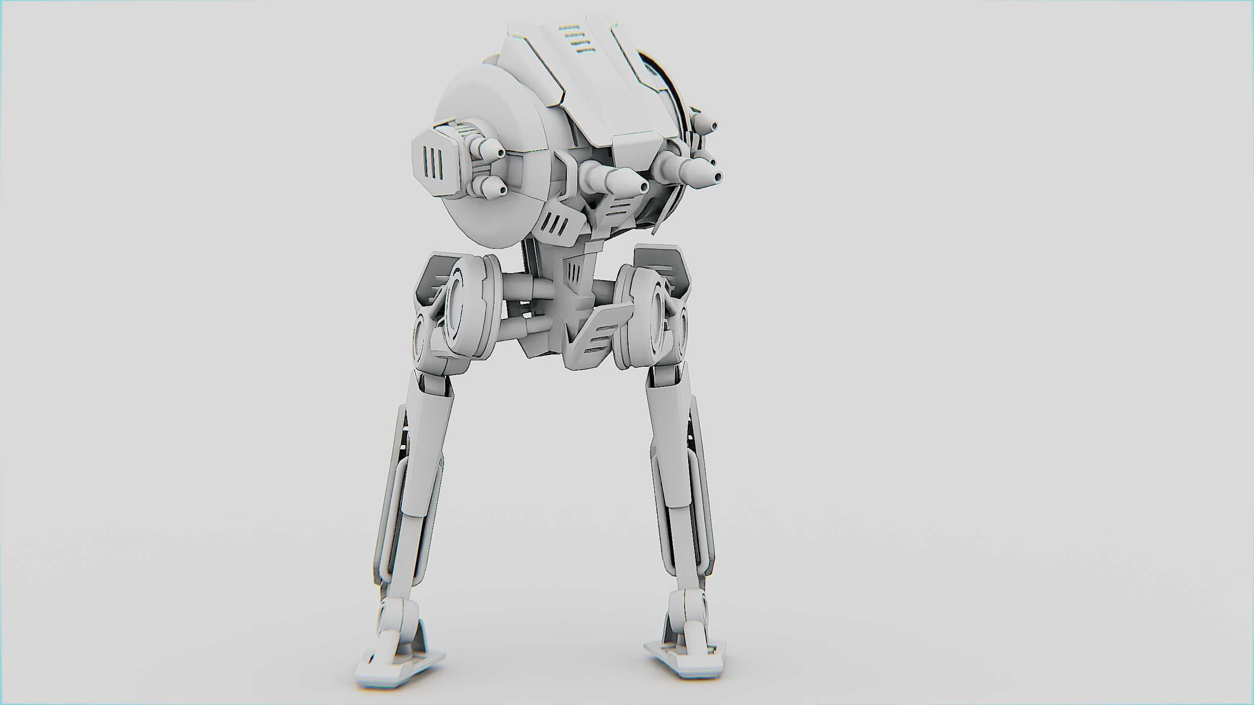 CYCLE WALKER DROID Rigged for Unreal Engine - Unity - MIXAMO  3D model_34