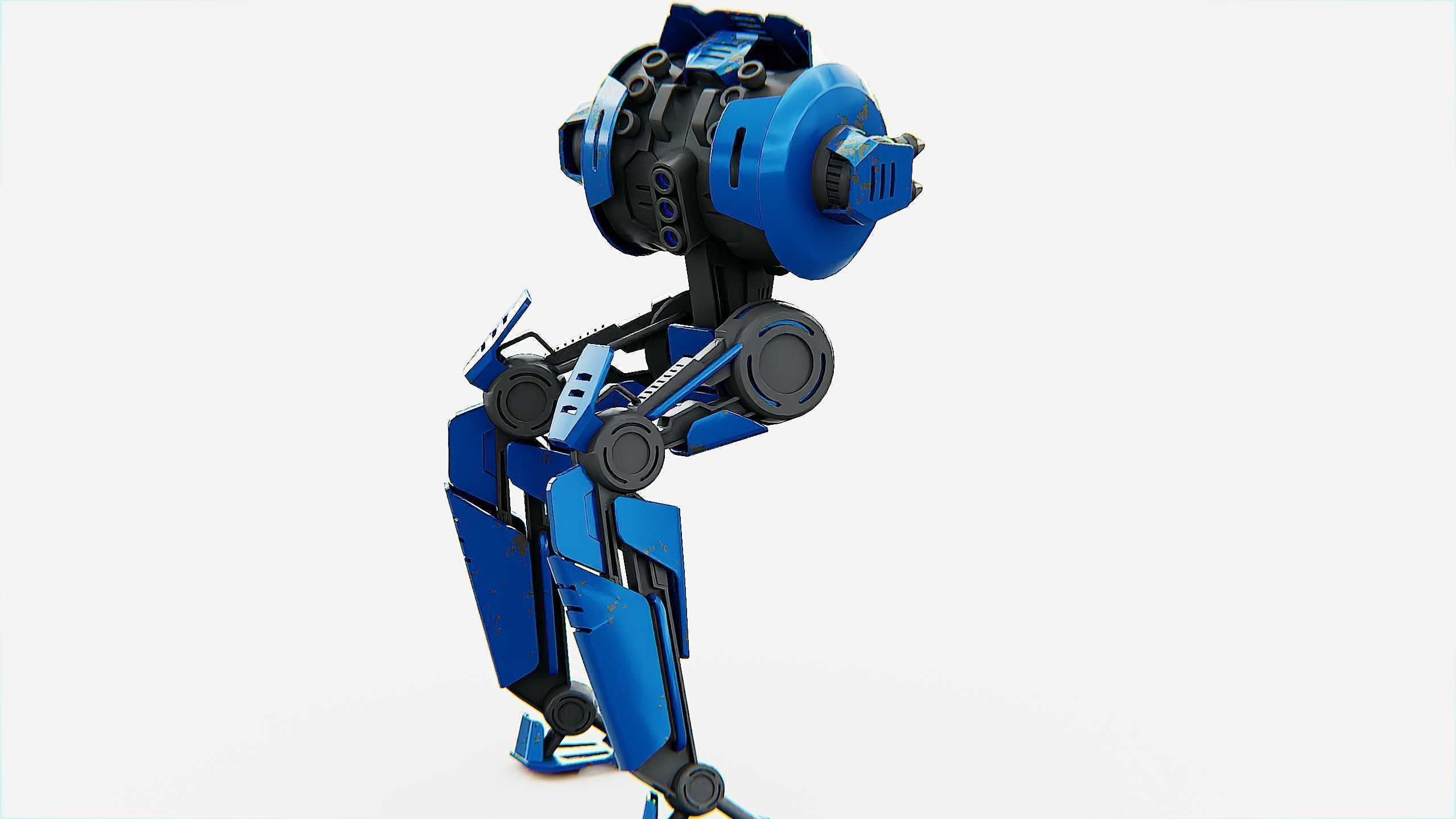CYCLE WALKER DROID Rigged for Unreal Engine - Unity - MIXAMO  3D model_10