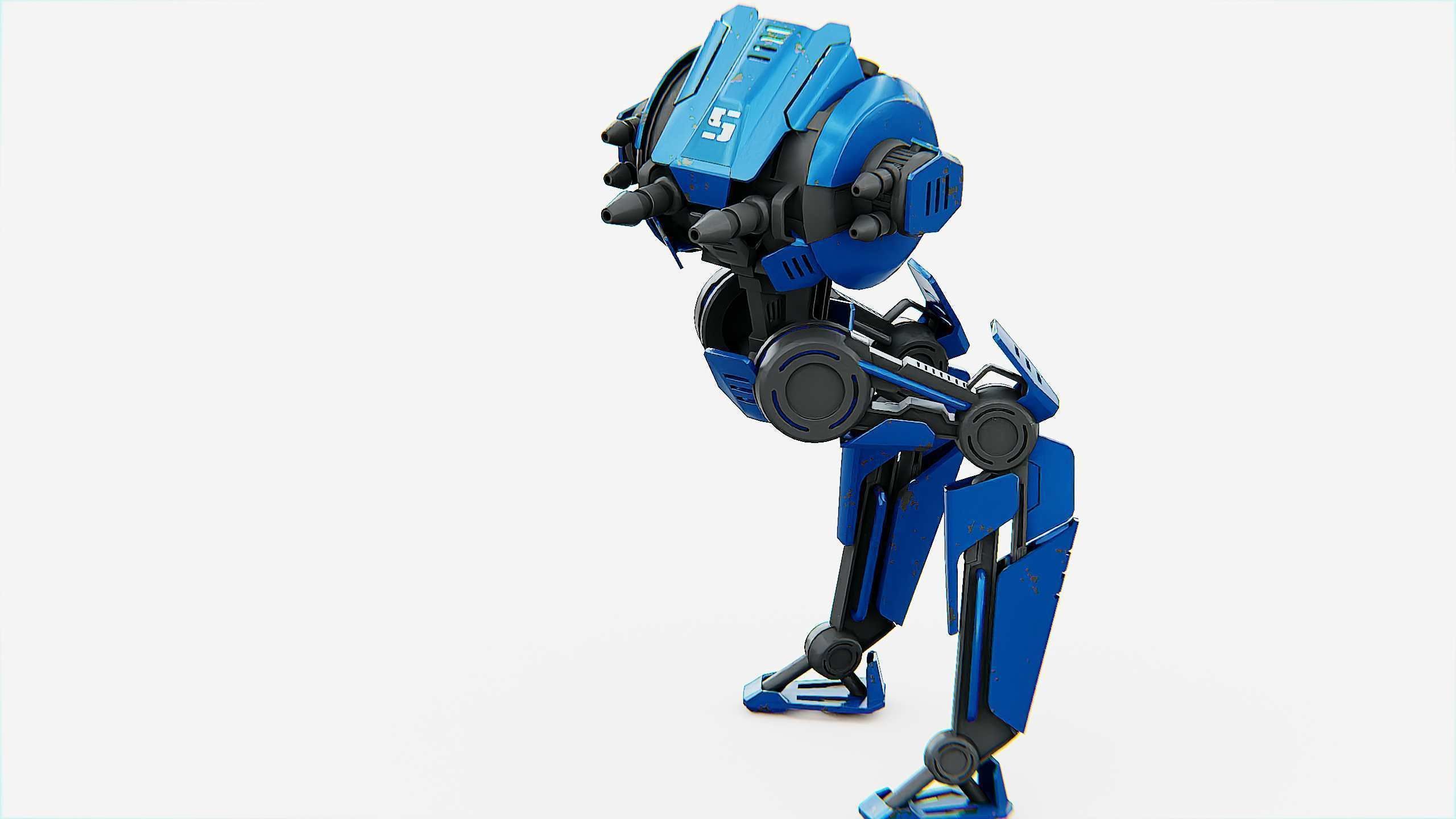 CYCLE WALKER DROID Rigged for Unreal Engine - Unity - MIXAMO  3D model_21