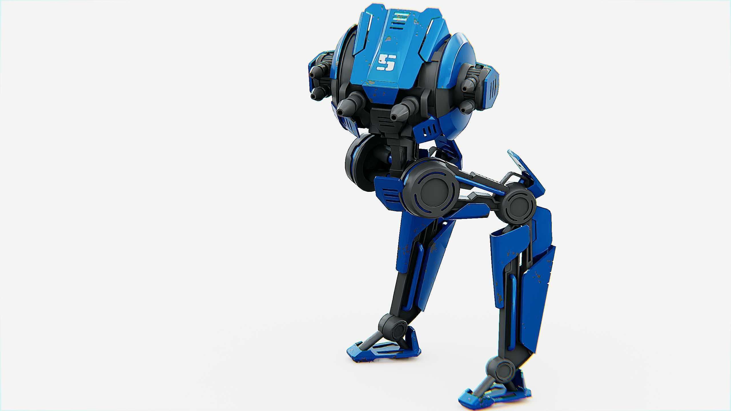 CYCLE WALKER DROID Rigged for Unreal Engine - Unity - MIXAMO  3D model_22