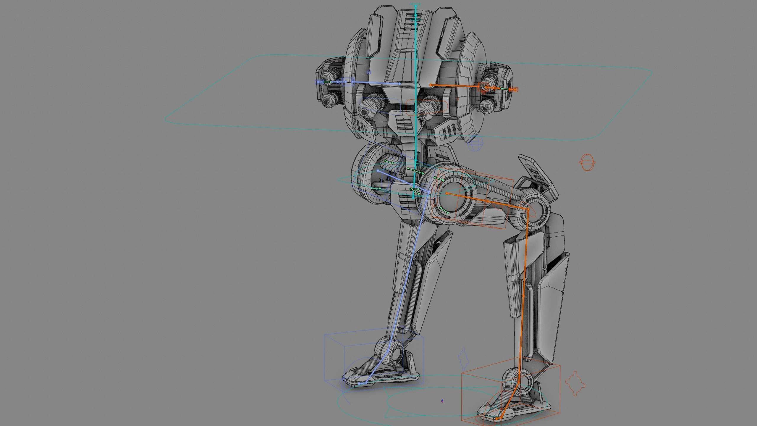 CYCLE WALKER DROID Rigged for Unreal Engine - Unity - MIXAMO  3D model_42