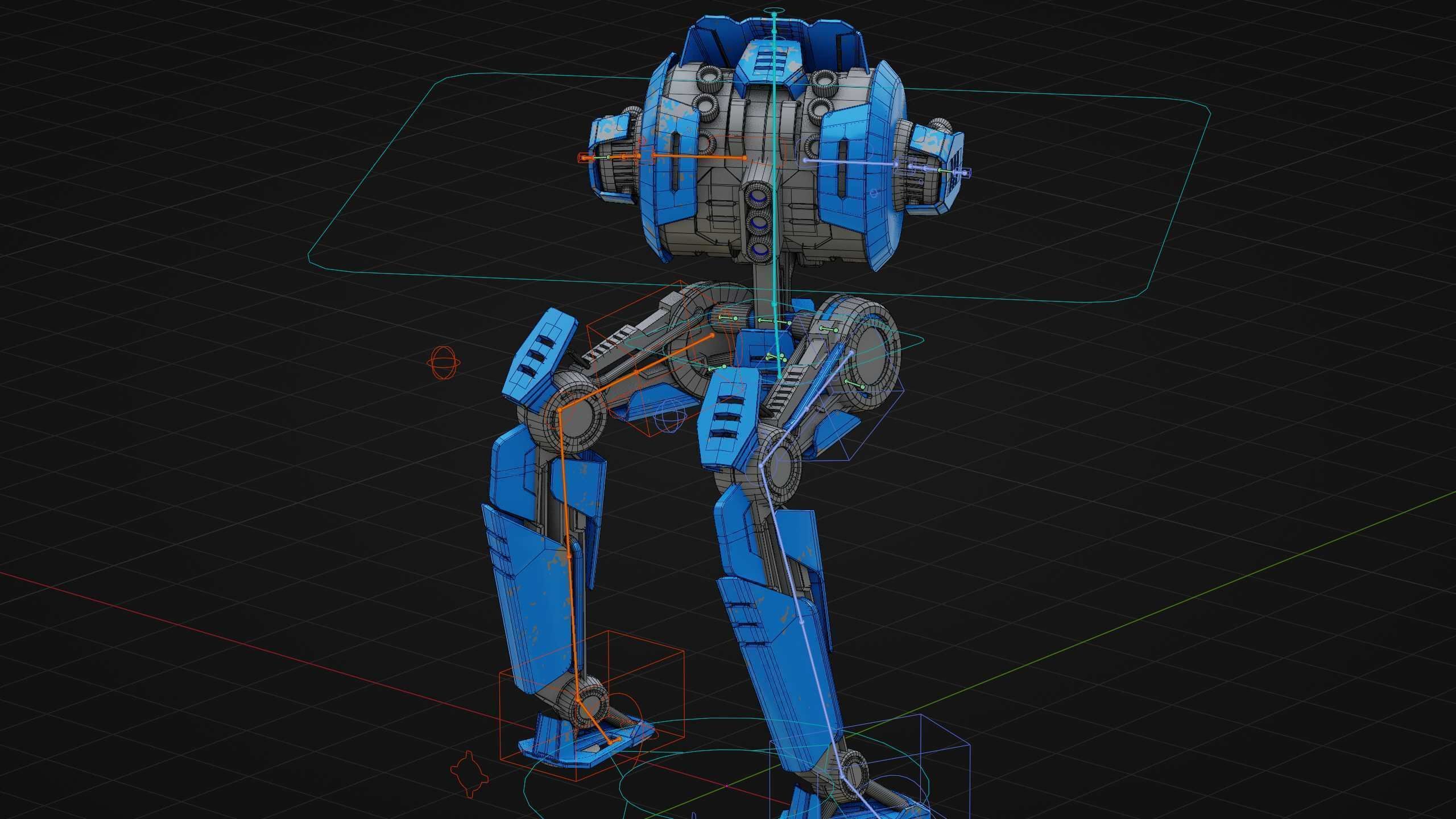 CYCLE WALKER DROID Rigged for Unreal Engine - Unity - MIXAMO  3D model_38