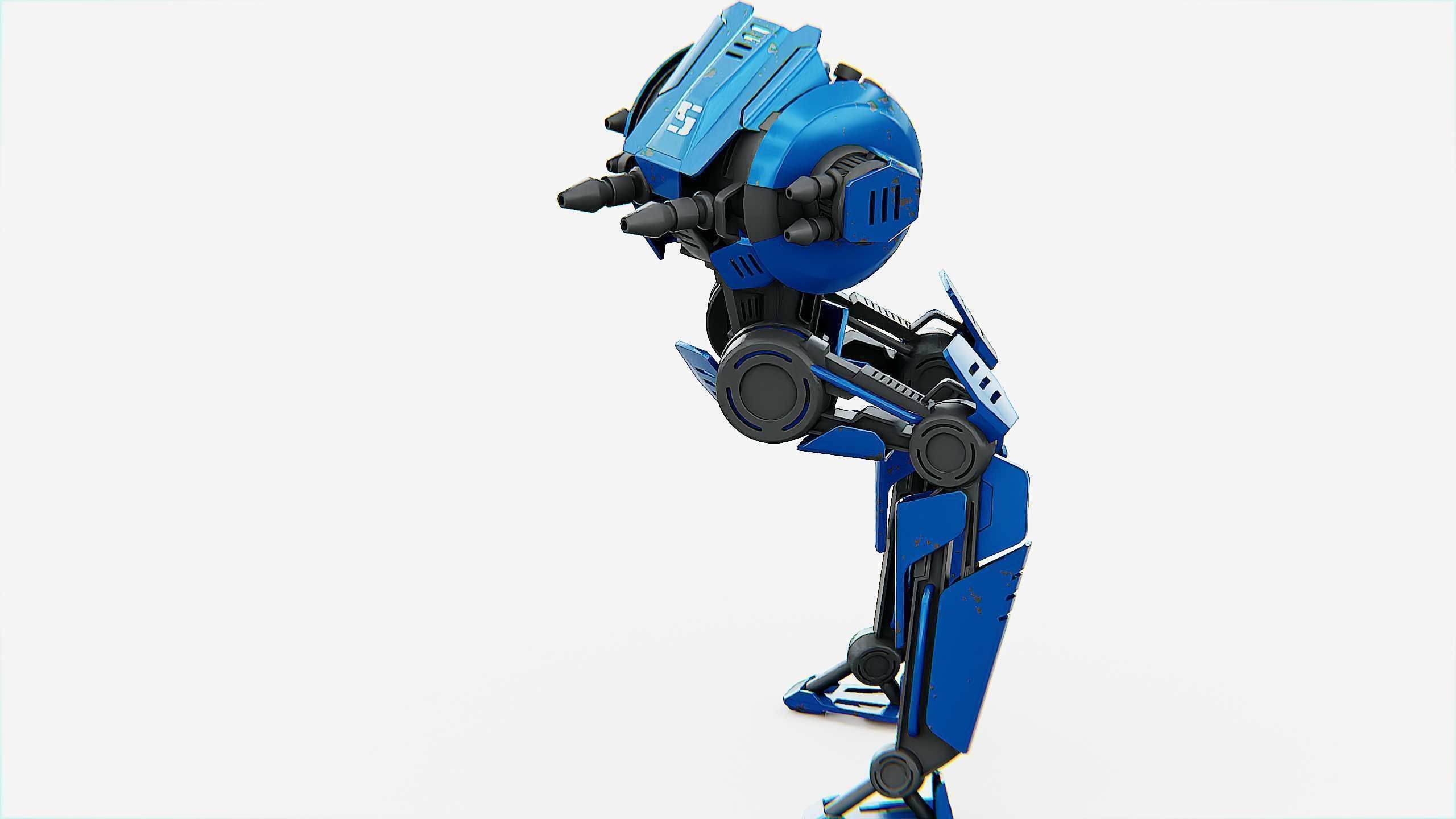 CYCLE WALKER DROID Rigged for Unreal Engine - Unity - MIXAMO  3D model_20