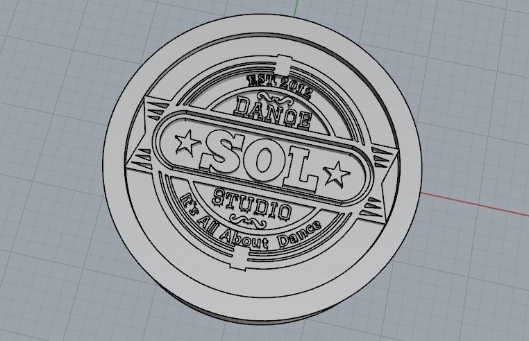 Sol Logo N012143 3D print model_2