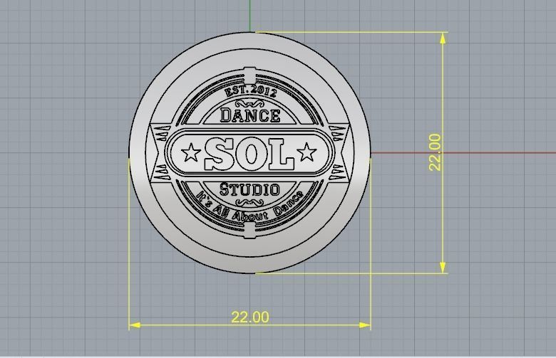 Sol Logo N012143 3D print model_5