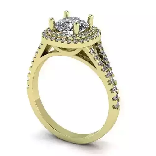 Double halo ring N012134