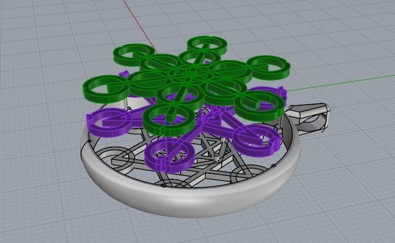 Metatrons cube pendant N012132 3D print model_4