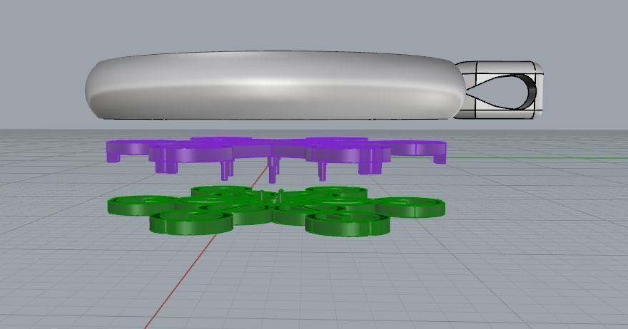 Metatrons cube pendant N012132 3D print model_2