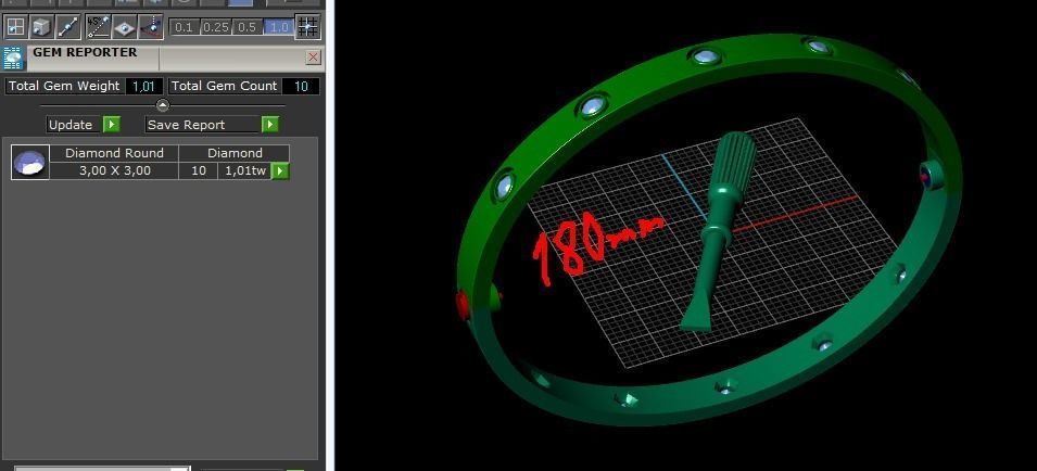 bracelet size18 N012131 3D print model_8