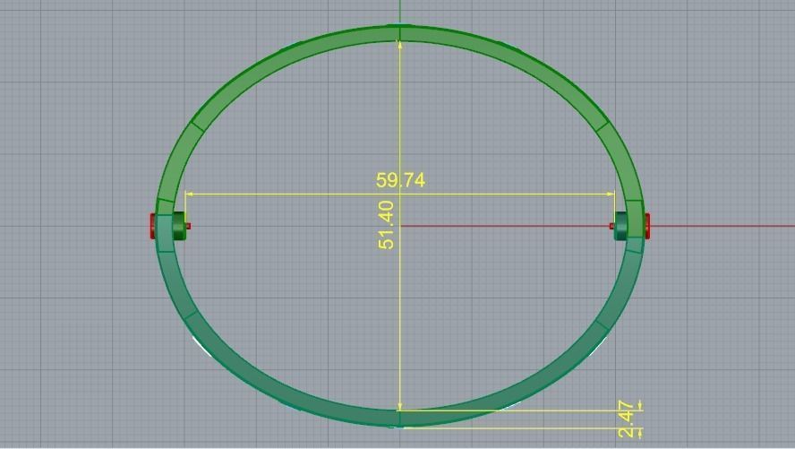 bracelet size18 N012131 3D print model_3