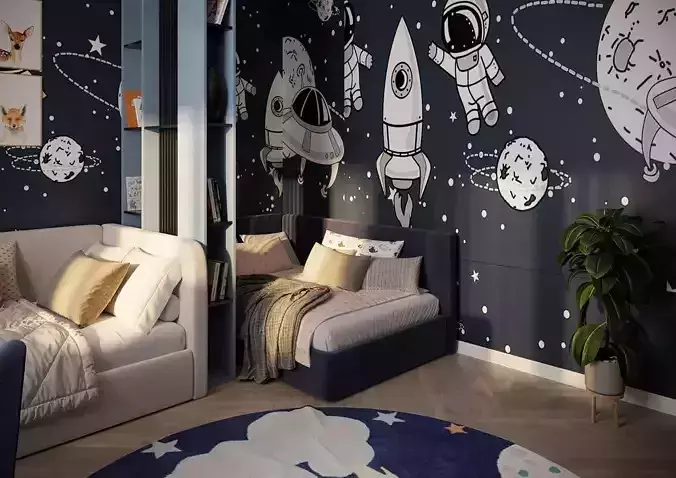 the room for childrens 