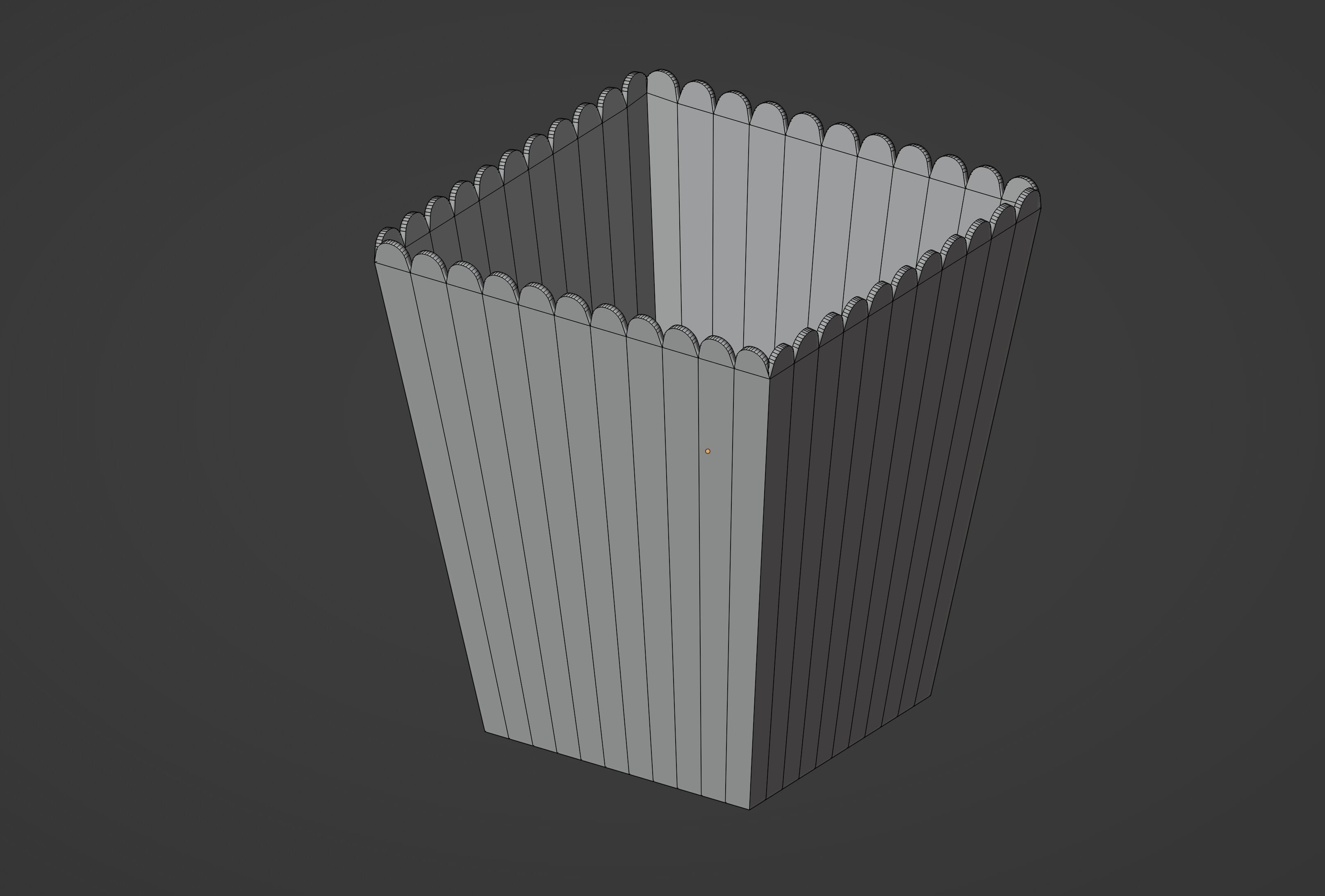 Square Popcorn Bag 3D model_14