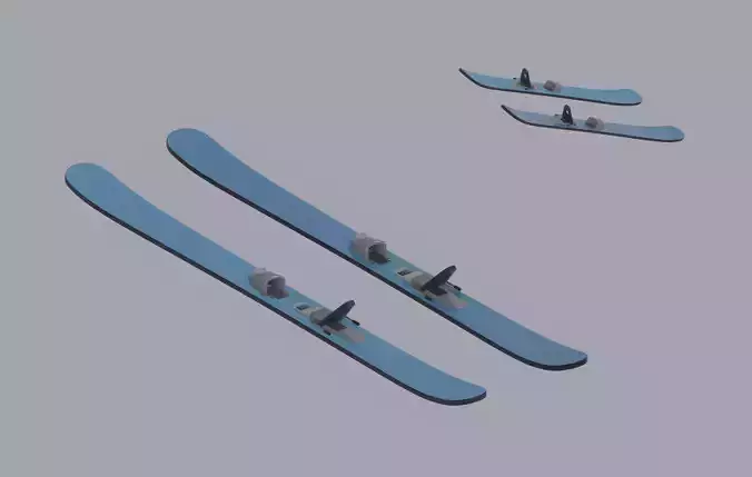 Skis model 3D model