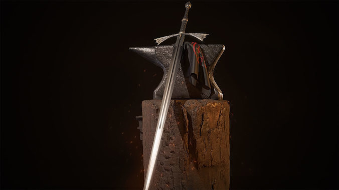 Dark Sister Low-poly 3D model