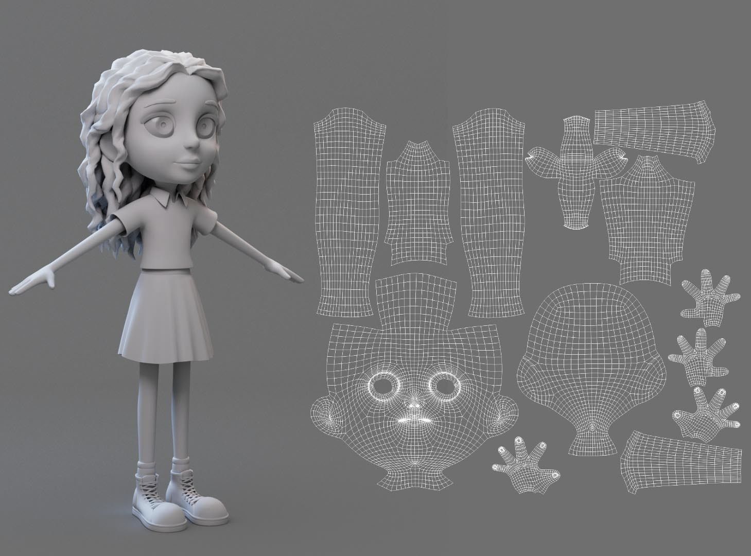 Kids  3D model_2