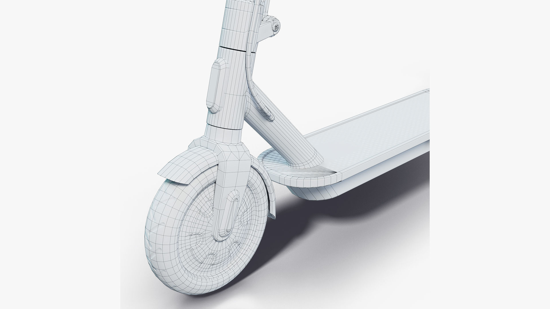 Kick Scooter Low-poly 3D model_10