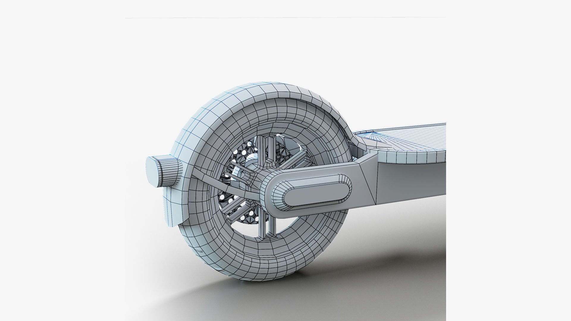 Kick Scooter Low-poly 3D model_12