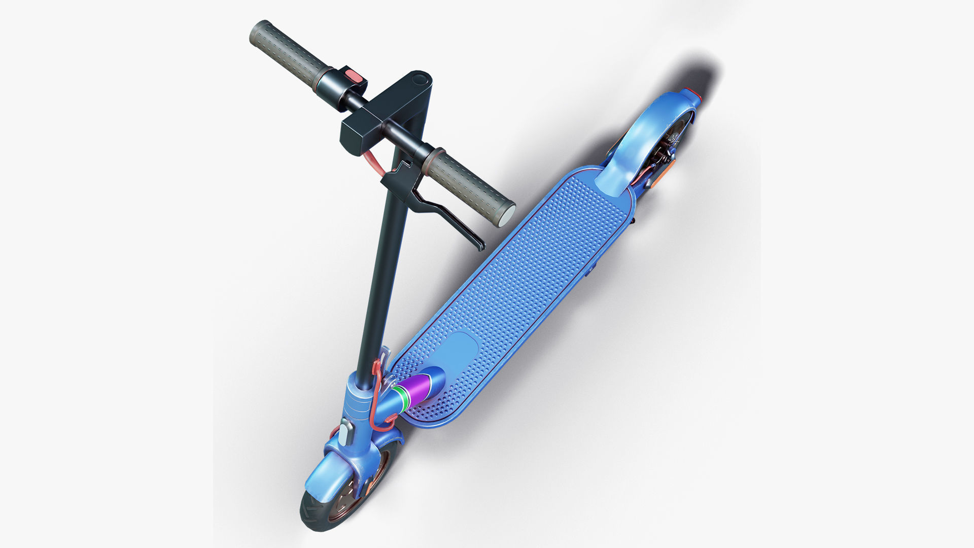 Kick Scooter Low-poly 3D model_4