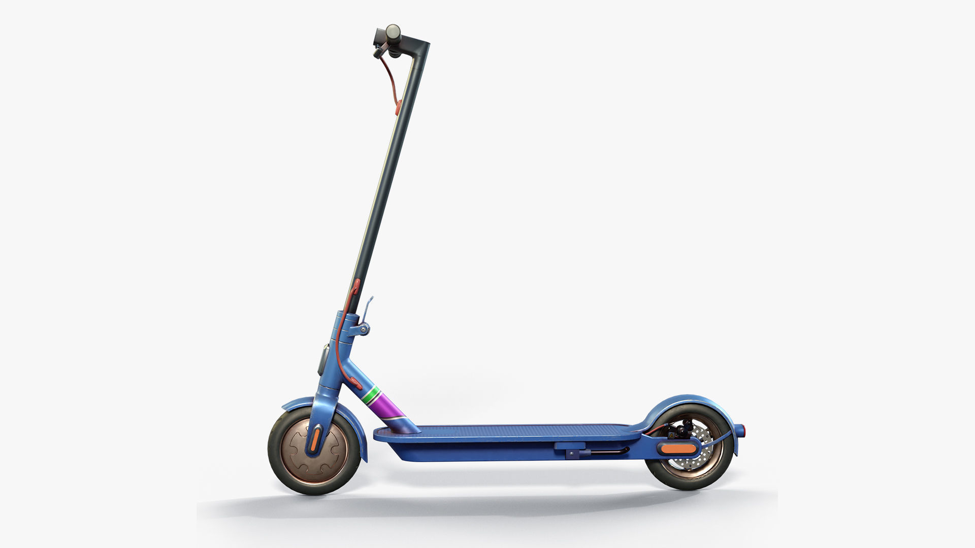 Kick Scooter Low-poly 3D model_8