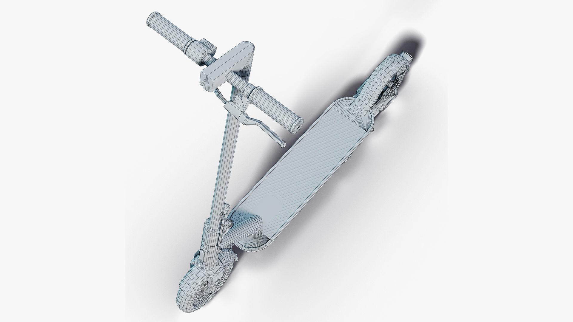 Kick Scooter Low-poly 3D model_11