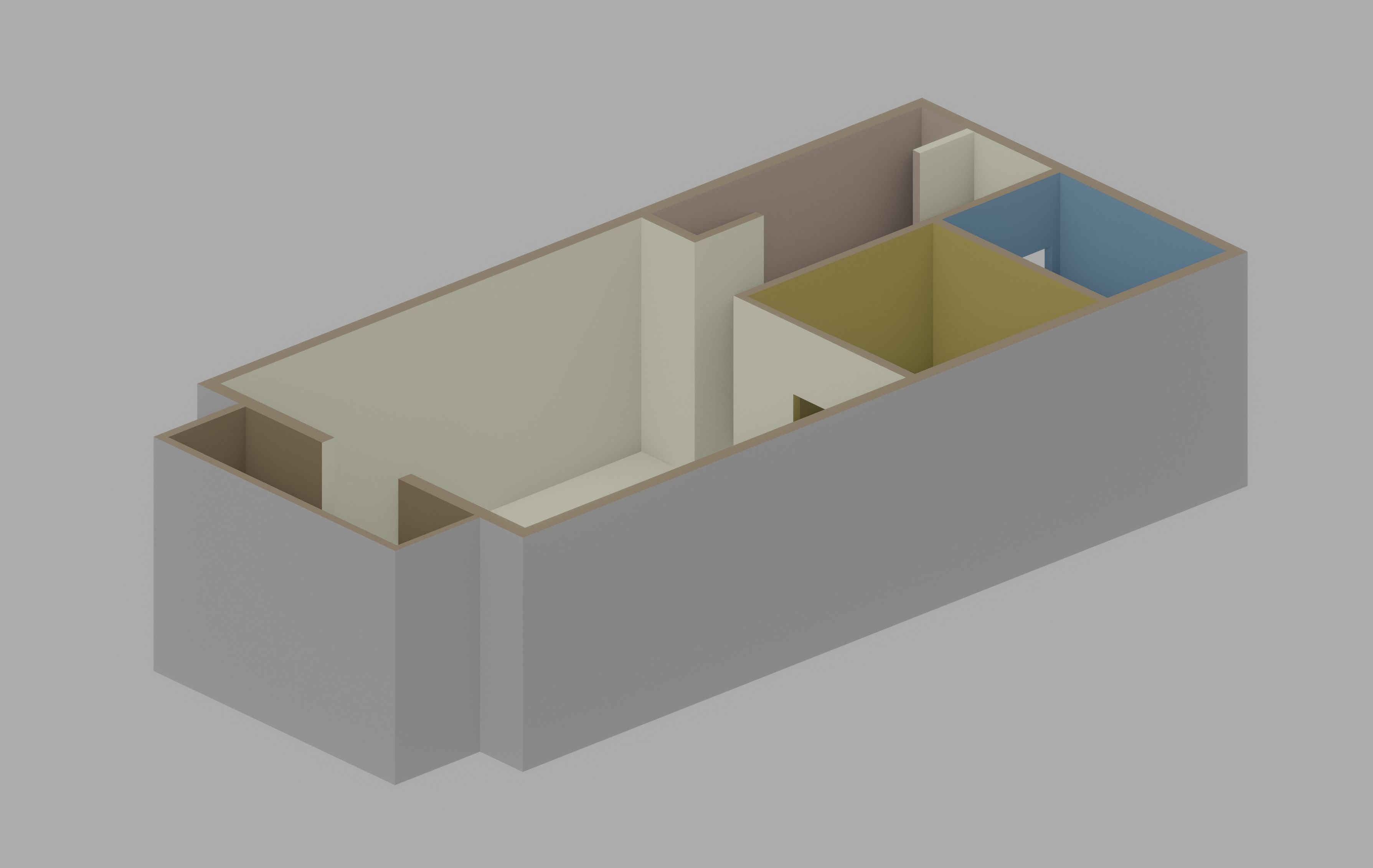 Apartment Floor Plan Low-poly 3D model_4