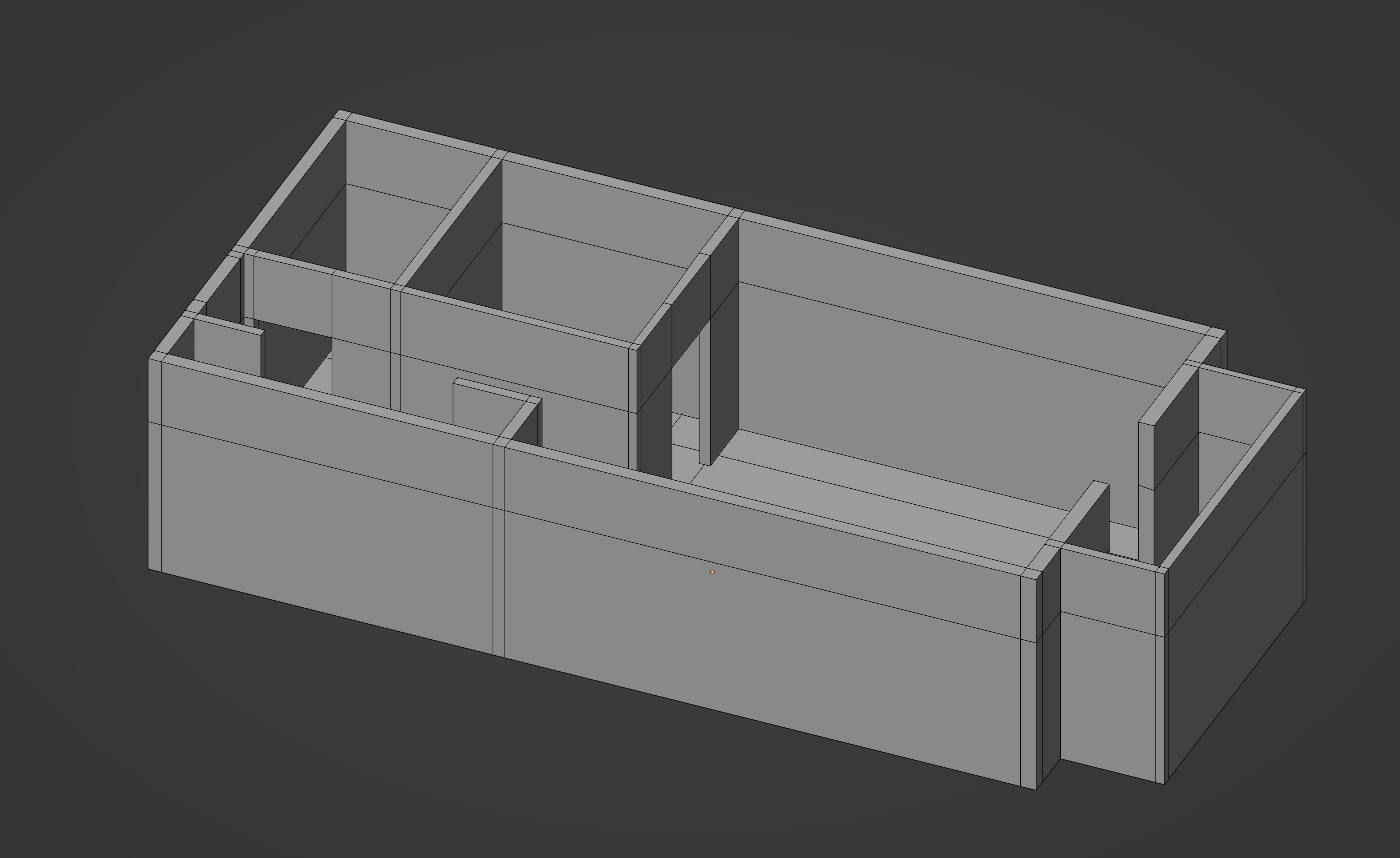 Apartment Floor Plan Low-poly 3D model_12