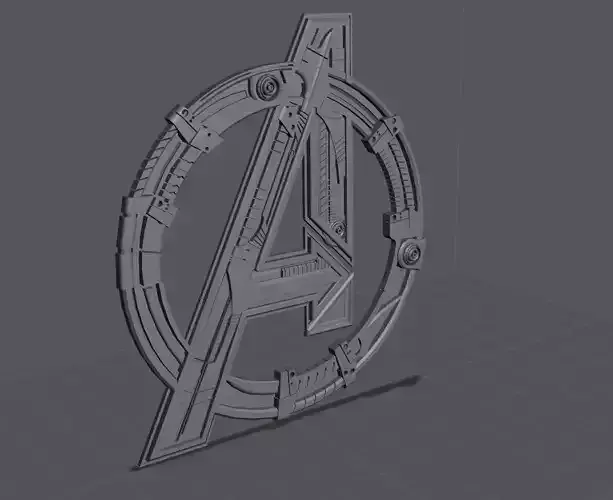 Logo marvel Avengers 3D print model