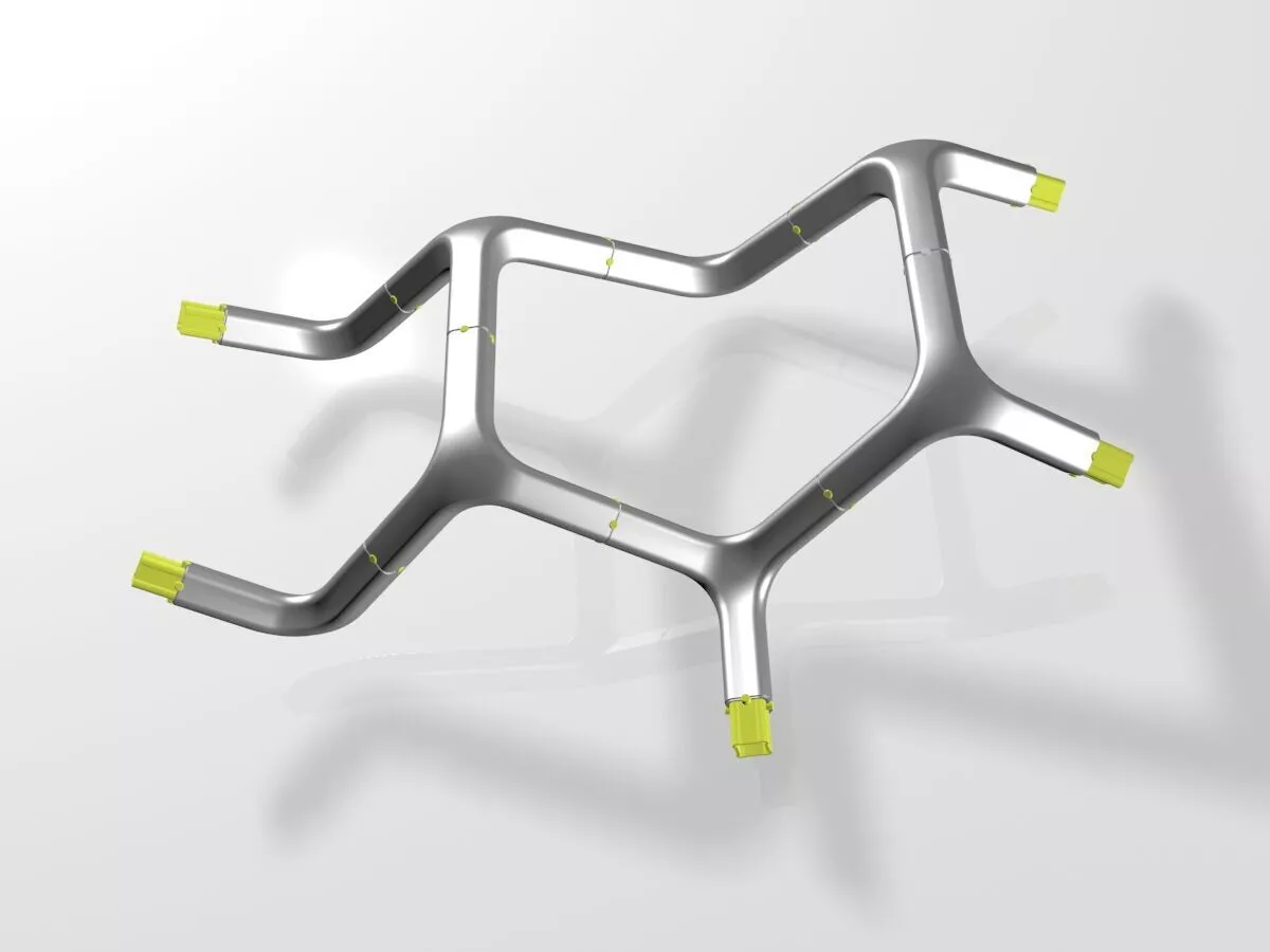 3D modular structure 3D model