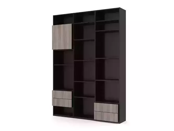 H2000451 BOOKCASE BLACK