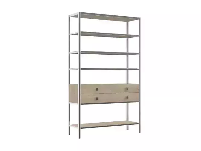 H2000450 BOOKCASE WHITE V2
