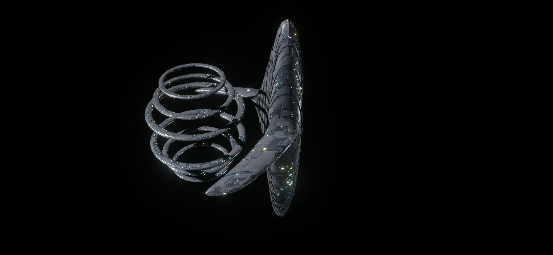 Alien Spacecity 3D model_9