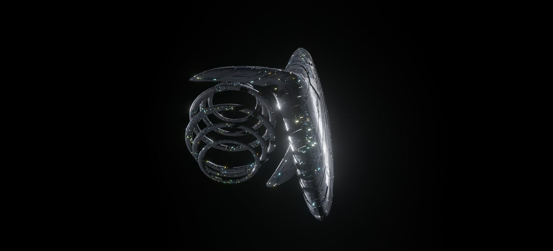 Alien Spacecity 3D model_5