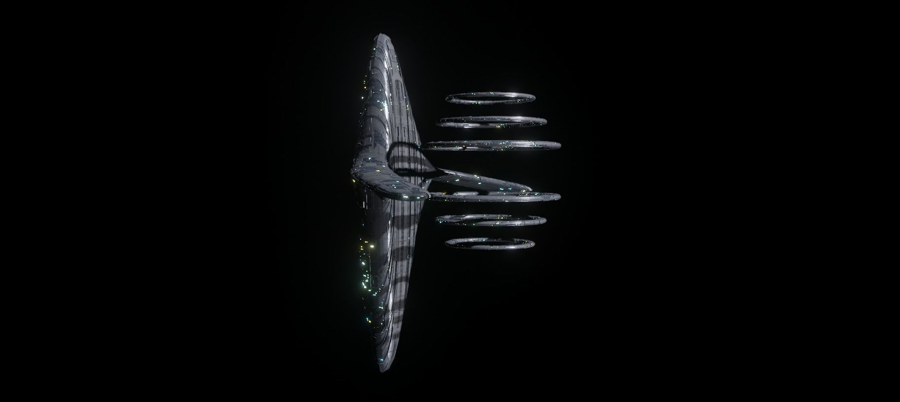 Alien Spacecity 3D model_7