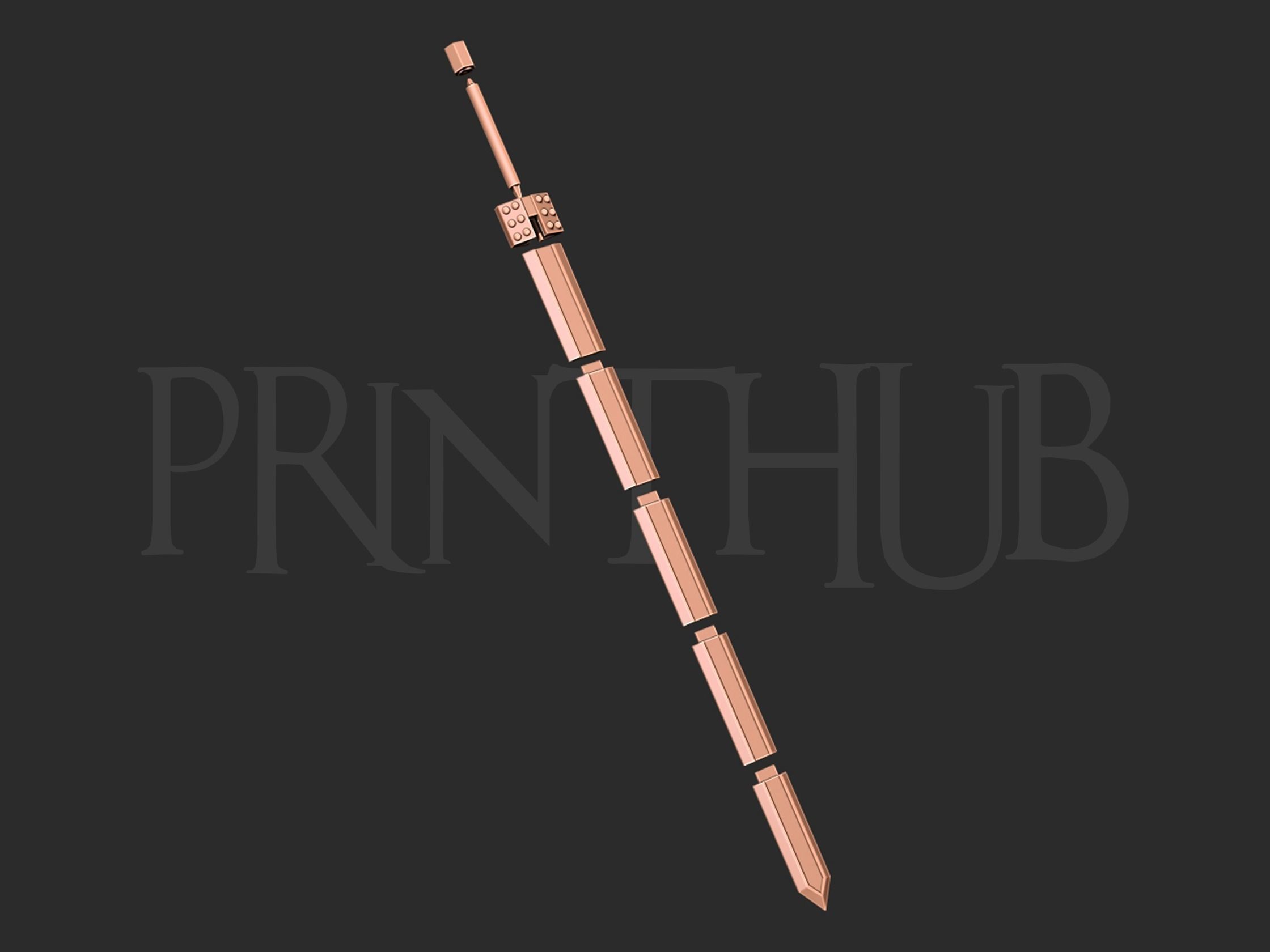 Guts Raider Sword Cosplay Berserk 3D print model_8