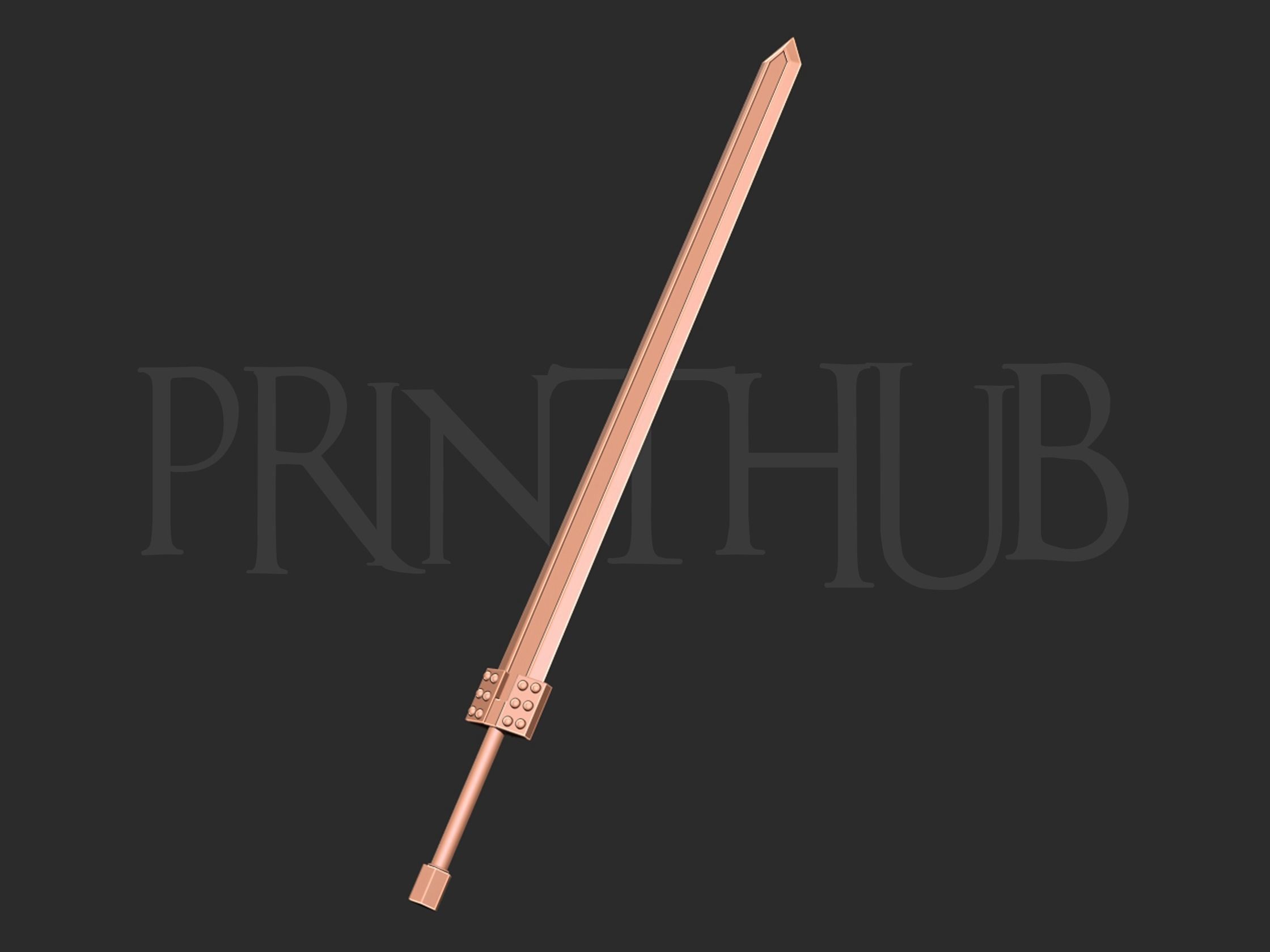 Guts Raider Sword Cosplay Berserk 3D print model_2