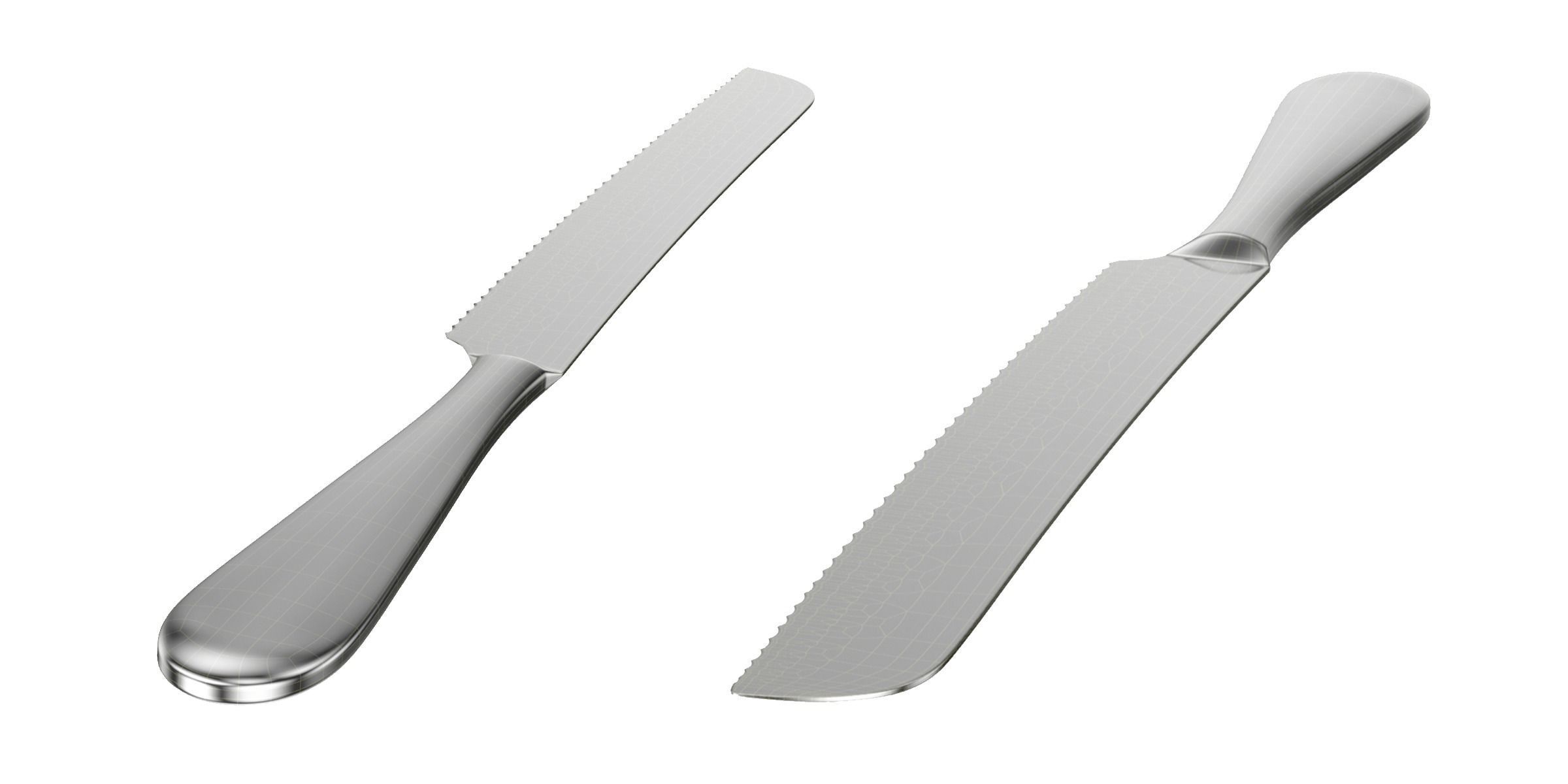 Generic Cutlery Serving Set of 7 Pieces COLLECTION 3D model_18