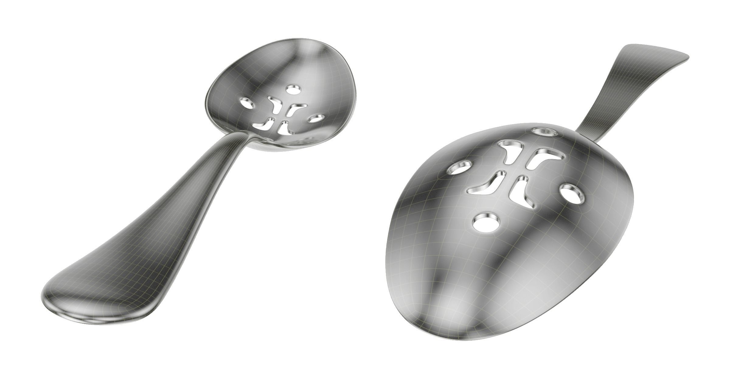 Generic Cutlery Serving Set of 7 Pieces COLLECTION 3D model_16