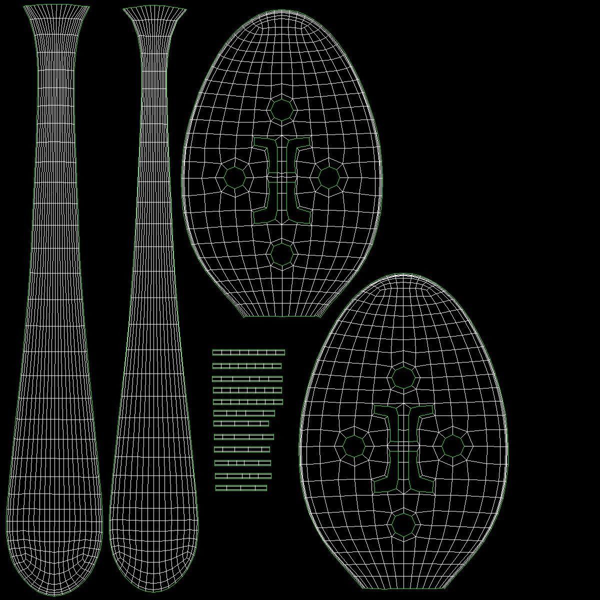 Generic Cutlery Serving Set of 7 Pieces COLLECTION 3D model_24