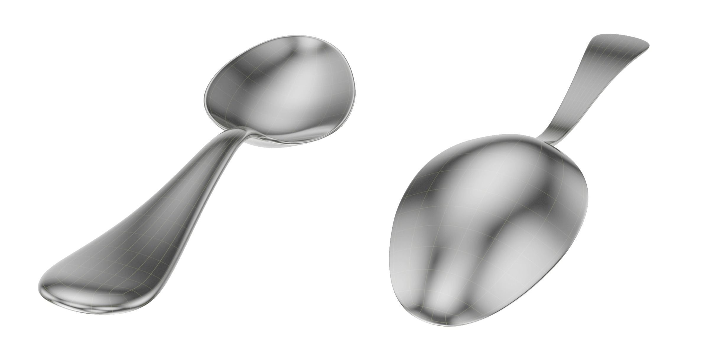 Generic Cutlery Serving Set of 7 Pieces COLLECTION 3D model_15