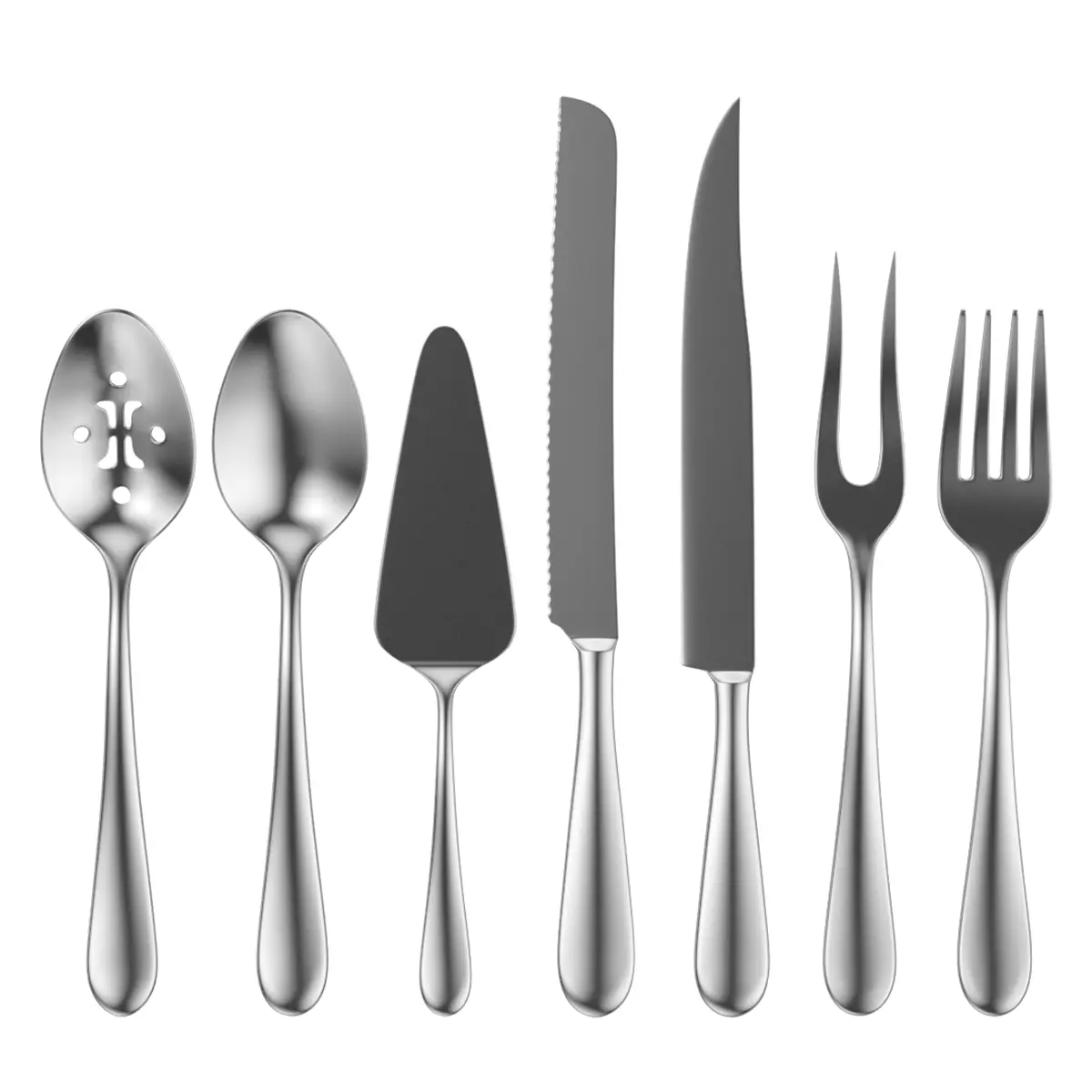 Generic Cutlery Serving Set of 7 Pieces COLLECTION 3D model_0