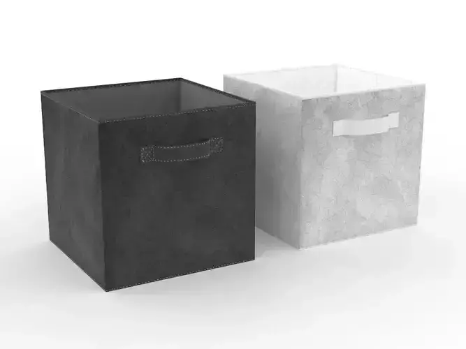 H2000425 BASKET WHITE BLACK