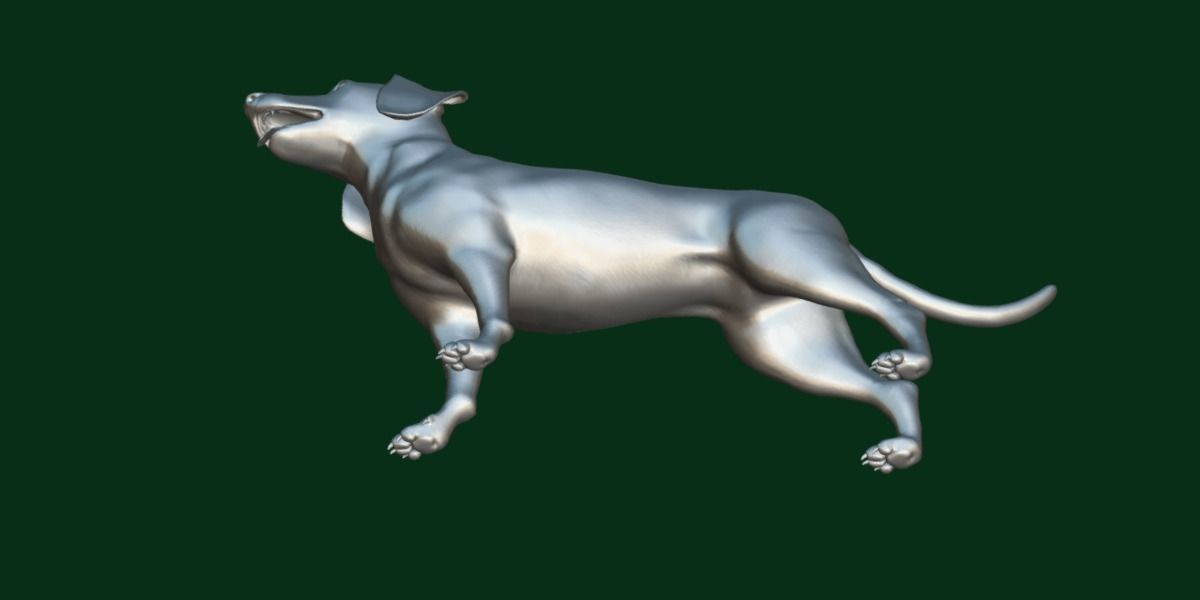 Bavarian Mountain Hound Dog Breed 3D model_3