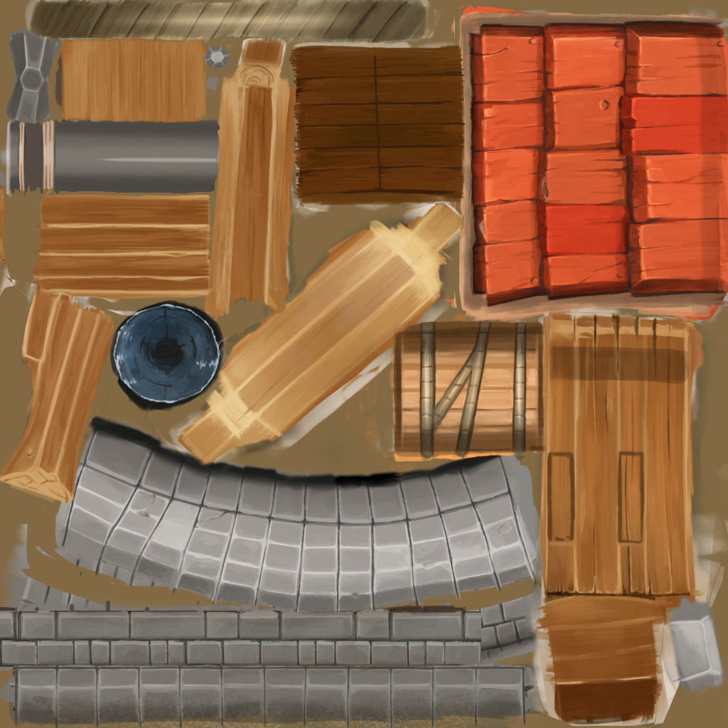 water well Free low-poly 3D model_3