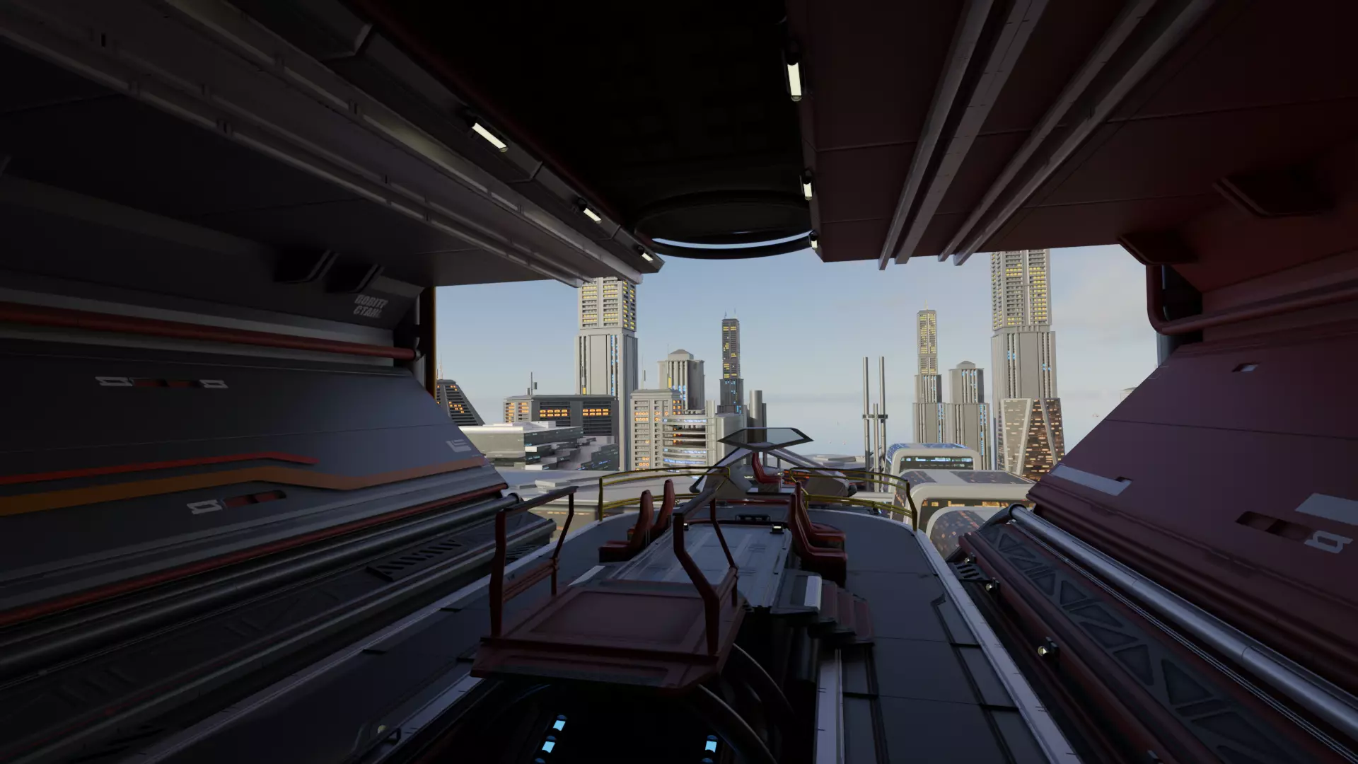 Tech City rooftop warehouse 3D model_0