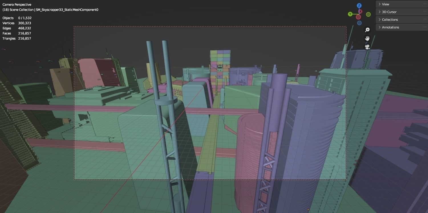 Tech City rooftop warehouse 3D model_4