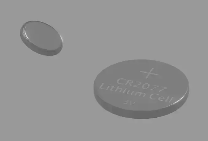 Lithium Coin Cell Battery 3D model